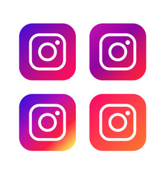 Set Of Social Networking Icons Instagram Web