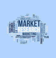 Word Cloud Background Concept For Market Research