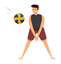 Beach Fun Play Icon Cartoon Team Sport