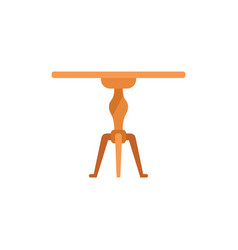 Table Stand Icon Flat Wood Furniture