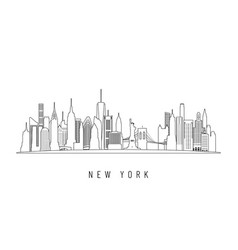 Detailed New York Skyline Nyc