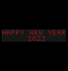 Happy New Year 2023 Electronic Scoreboard For New