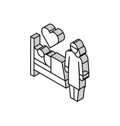 Helping And Caring For Sick People Isometric Icon