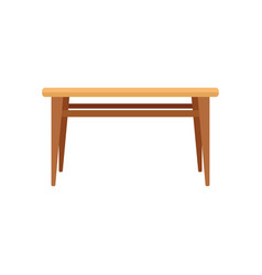 Kitchen Table Icon Flat Wood Desk