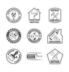 Home Repair Tools Labels Icons