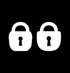 Lock Icon Stencil Clipart