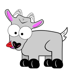 Wacky Goat Cartoon Character