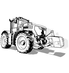 Drawing Of Agricultural Tractor