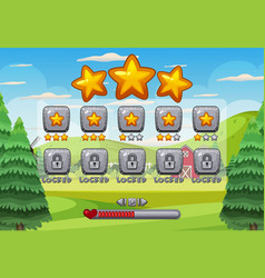 Game User Interface With Three Stars