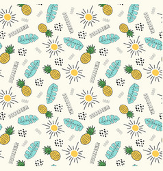 Hand Drawn Summer Theme Pattern Background