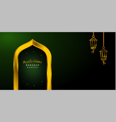 Ramadan Kareem Background Design Banner Greeting