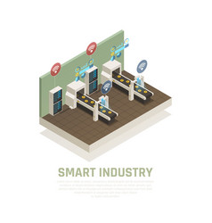 Smart industry concept Royalty Free Vector Image