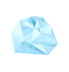 Blue Geometric Crystal Low Poly Ice