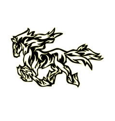 Flaming Horse Image