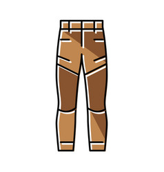 Hiking Pants Apparel Color Icon