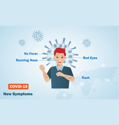 Covid19-19 Coronavirus New Symptoms Man