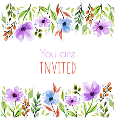 Floral Invitation