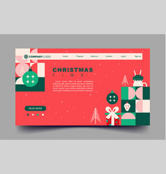 Christmas Preview Mock Up Website With Flat Color