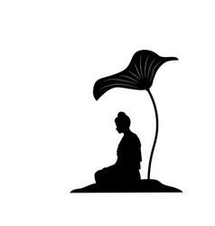 Buddha Under Leaf