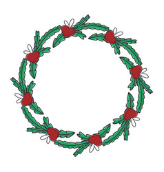 Christmas Traditional Wreath Of Fir Branches