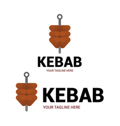 Creative Doner Kebab Logo Element Shawarma Emblem