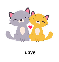 Funny Cat Together Love As English Verb