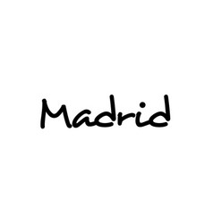 Calligraphy Lettering Madrid Vector Images (42)