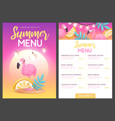 Restaurant Summer Menu Design