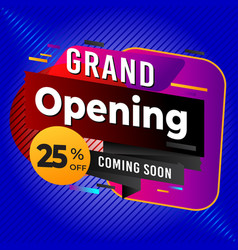 Grand Opening Sticker Coming Soon Banner Design