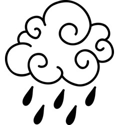 Hand Drawn Rain Cloud