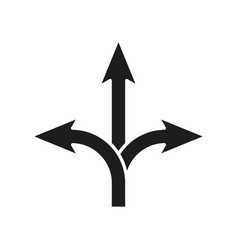 Three Way Direction Arrow Icon