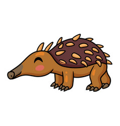 Cute Little Echidna Cartoon Character