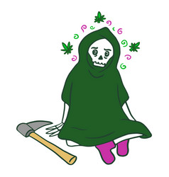 Grim Reaper On Weed Character