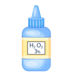 Hydrogen Peroxide 3 Percent In A Plastic Bottle