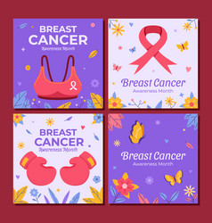 Template Post Campaign Of Breast Cancer Awareness