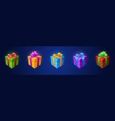 Cartoon Ui Mobile Game Ribbon Gift Box Icon