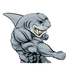 Punching Shark Mascot