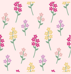 Seamless Pattern With Spring Summer Flowers