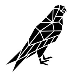 Simple Polygonal Cut Out Parrot