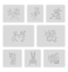 Symbols From Aztec Codices For Your Design