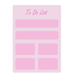 To Do List On The Pink Background