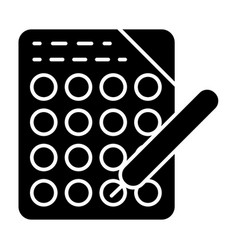 Check List Solid Icon School Tests