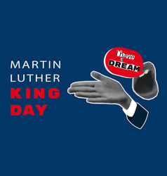 Martin Luther King Jr Day Typography Poster