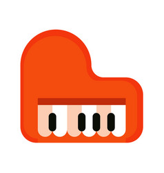 Orange Piano Instrument Musical