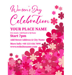 Womens Day Celebration Flyer Poster Design