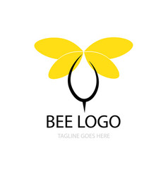 Bee Icon Logo Template