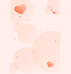 Cute Heart Bubble Pattern Background