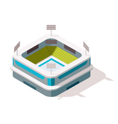 Isometric Sport Arena Exterior Place For Biggest