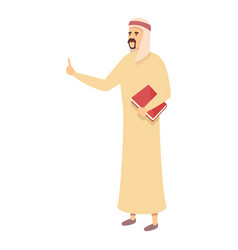 Modern Muslim Teacher Icon Cartoon Online