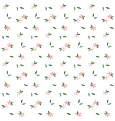 Seamless Pattern With Spring Summer Flowers